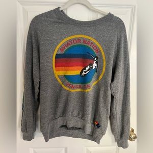 Like New Aviator Nation Venice, CA Logo Sweatshirt Size Small